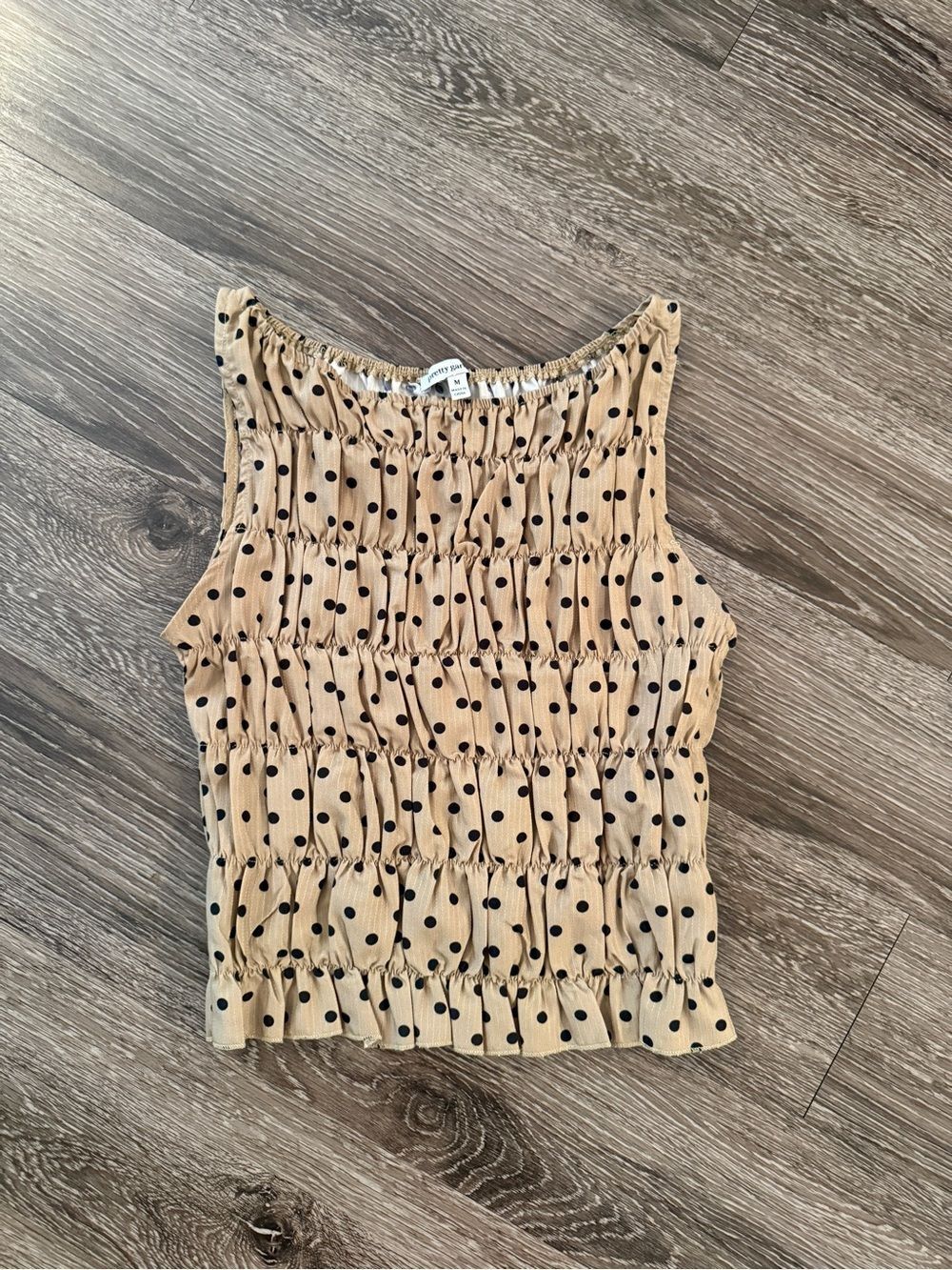 Pretty Garbage Polka Dot Sleeveless Top